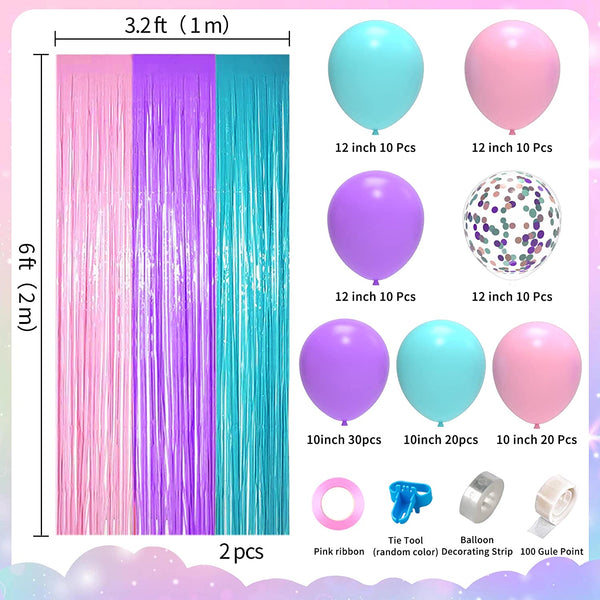 decoration ideas purple birthday party - Google Search  16 balloons,  Wedding balloon decorations, Table decorations