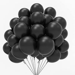 JOYYPOP Black Balloons 100 Pcs Black Party Latex Balloons 12 Inch Black Latex Balloons for Graduation Birthday Anniversary New Years Engagement Party Decorations