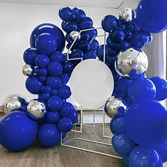 JOYYPOP Navy Blue Balloons 100 Pcs Navy Party Latex Balloons 12 Inch Blue Latex Balloons for Baby Shower Graduation Birthday Anniversary Nautical Party Decorations