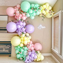 Mint Green Balloons 110 Pcs Pastel Green Balloon Garland Different Sizes 5 10 12 18 Inch Light Green Balloons for Baby Shower Birthday Party Decorations